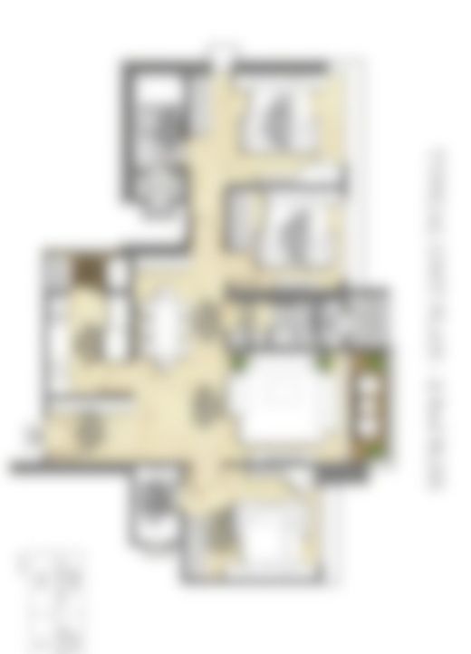 Kalpataru Parkcity Estella Thane 3 Bed Plan
